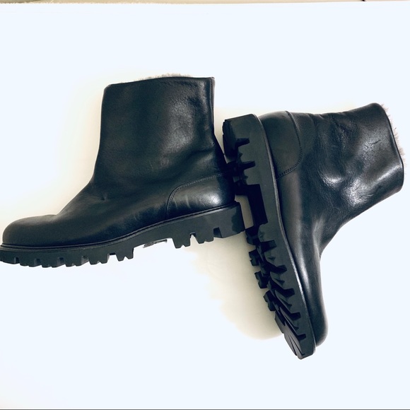 ❤️sold❤️Vince Counter Leather & Shearling Boots - Picture 5 of 7